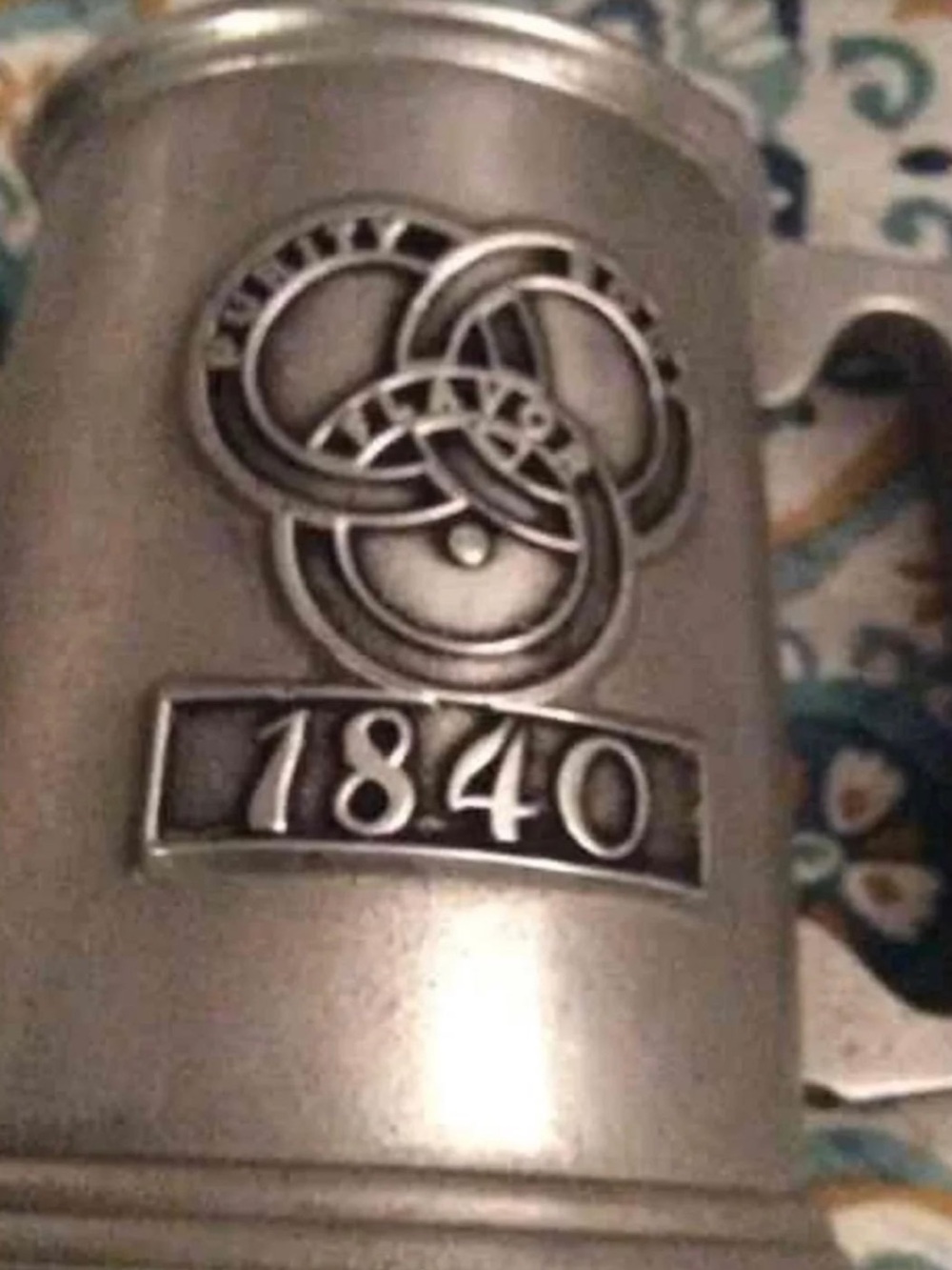 Rare find. Scarce item Vintage 1962 RWP Ballantine’s beer pewter mug